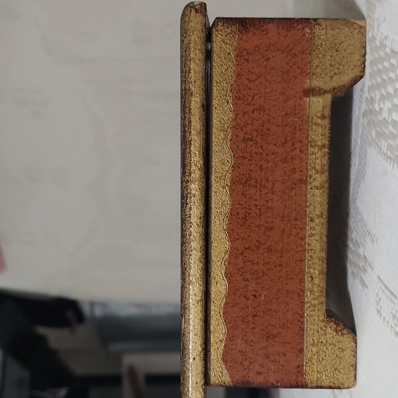 Botticelli Noble Woman Lady Vintage trinket Jewelry Wooden box - Picture 6 of 16